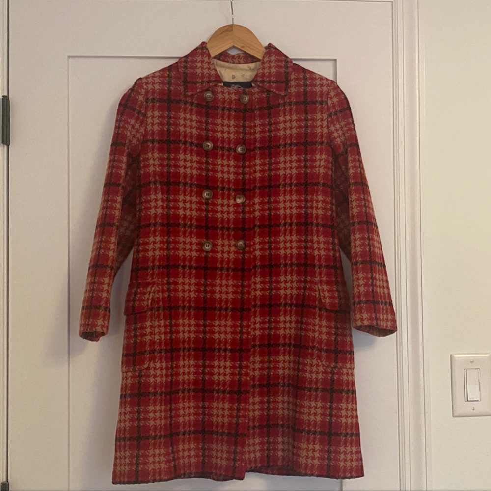Burberry Plaid  Red Kids Coat
